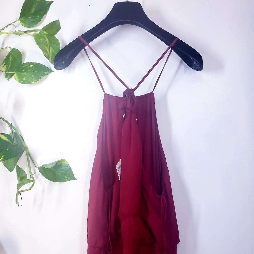 NWT $595 HAUTE HIPPIE 100% Silk Asymmetric Hem M - Picture 6 of 16